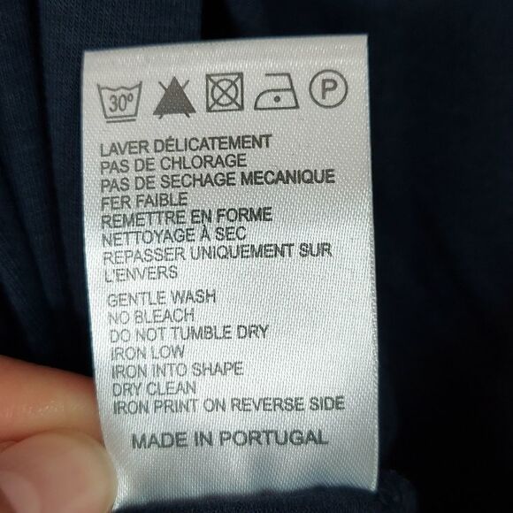 Carven Robe Short Sleeve Marine Dress Sz S NWT - Picture 8 of 8